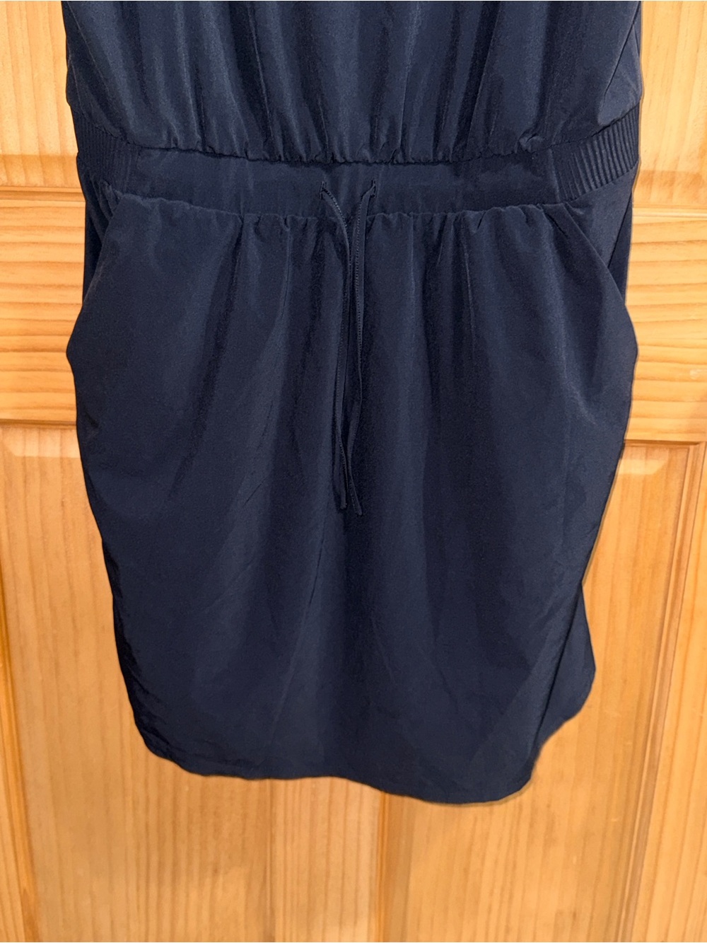 all in motion Black Sleeveless Drawstring Athletic Mini Dress-XL-EC - Picture 6 of 10